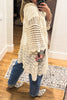 Gracefully Polished Crochet Cardigan - Natural - COTTON BLEND