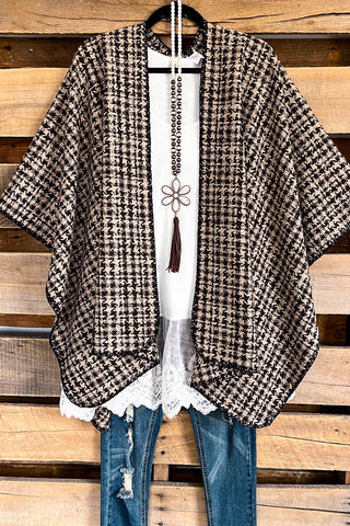 Boho Vibes Oversized Kimono - Rust