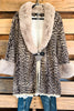 Downtown Meet Up Faux Fur Coat - Mocha/Brown