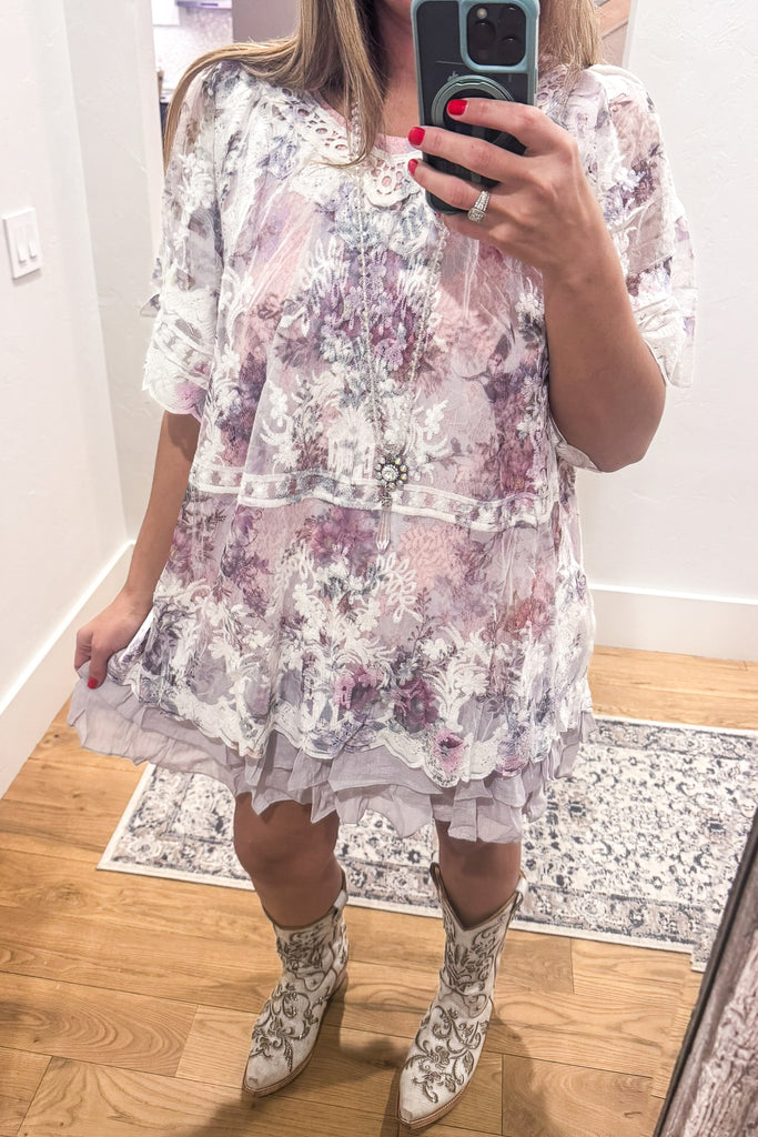 AHB EXCLUSIVE: You'll Be In My Heart Top - Ivory/Floral (slip sold separately)