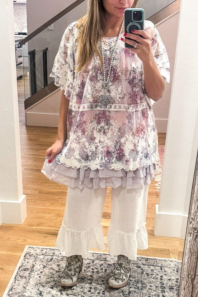 AHB EXCLUSIVE: You'll Be In My Heart Top - Ivory/Floral (slip sold separately)