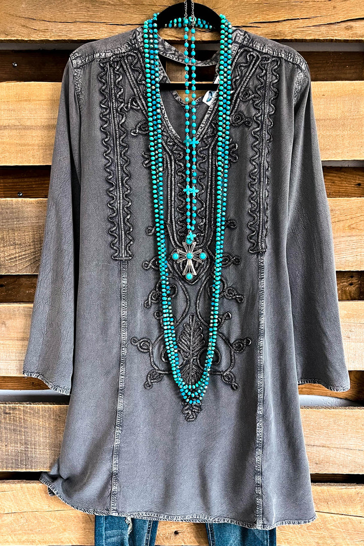 AHB EXCLUSIVE: Free Spirit Top - Grey - SALE