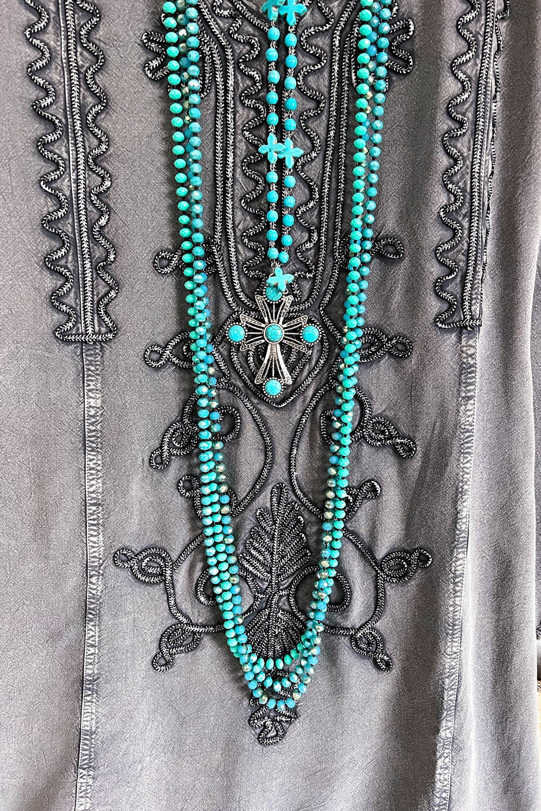 AHB EXCLUSIVE: Free Spirit Top - Grey - SALE