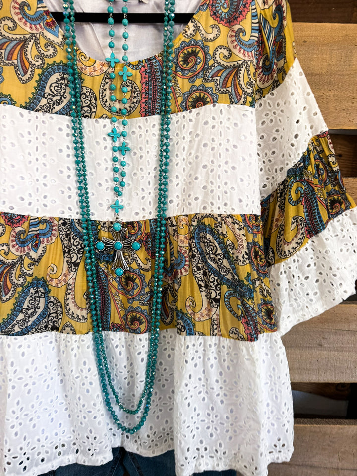 Wonderful Favor Top - Yellow - 100% cotton
