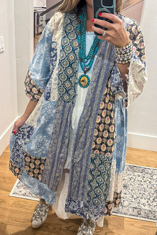 Sheer Amusement Cardigan - Multi-Pink