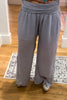 Walk With Me Ankle Laced Pants - Gray