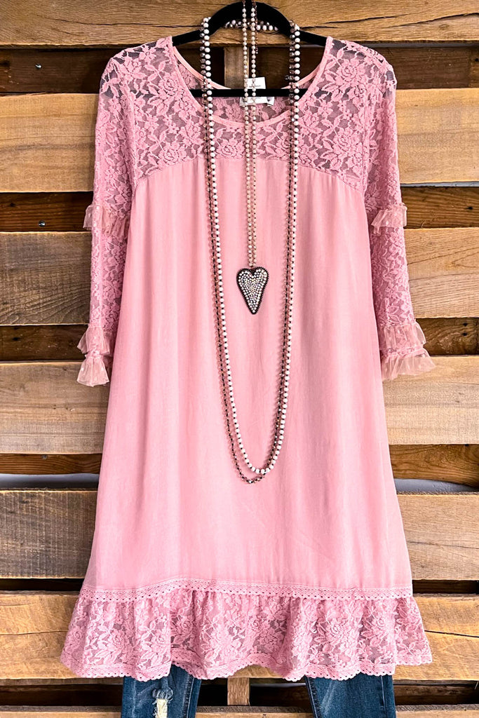 Sunshine in My Heart Dress - Mauve