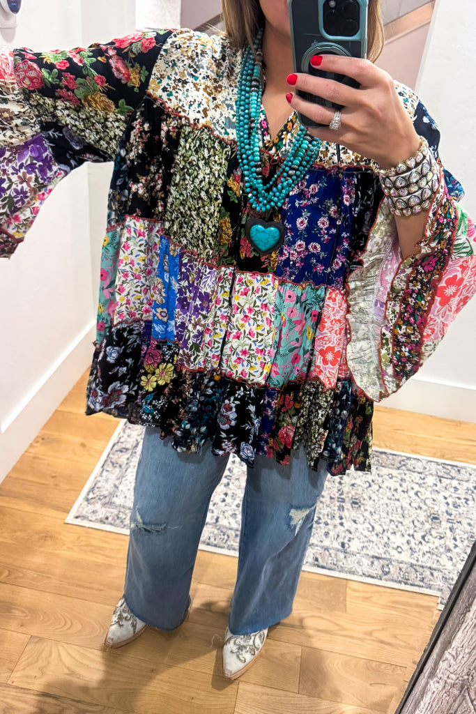 AHB EXCLUSIVE: A Hint Of Bloom Tunic - Multi -  100% Cotton