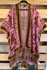 AHB EXCLUSIVE: Stained Glass Kimono Burnout Velvet - Golden Mauve