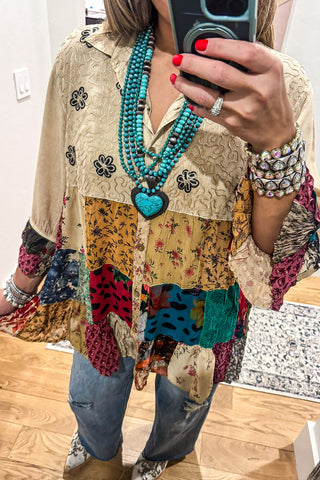 Kindness Awaits Kimono - Blue