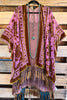 AHB EXCLUSIVE: Stained Glass Kimono Burnout Velvet - Golden Mauve