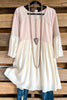 This Side Of Paradise Dress - Pink/Beige - SALE