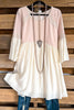 This Side Of Paradise Dress - Pink/Beige - SALE