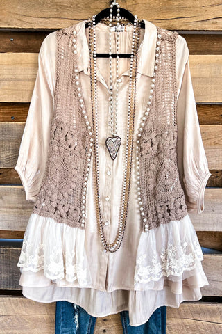 All I Ask Tunic/Dress - Multi-Beige