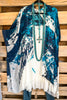 Tunes Of Summer Kimono - Blue