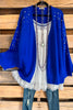 Royal Pearl Cardigan - Royal Blue