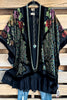 Outside Glance Kimono - Peacock