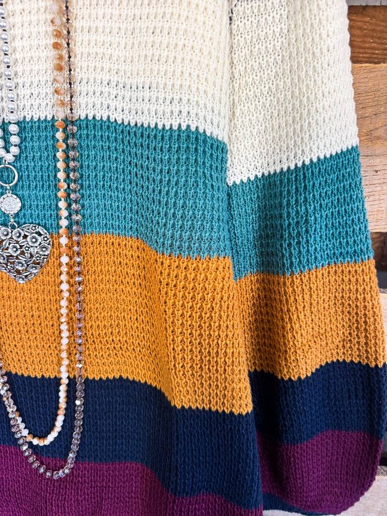 Woven Willow Sweater - Navy