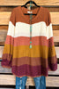 Woven Willow Sweater - Brown/Carrot