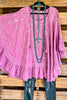 AHB EXCLUSIVE: Stories To Tell Poncho - Purple - 100% COTTON