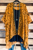 Fearless Love Burnout Velvet Kimono - Burlywood