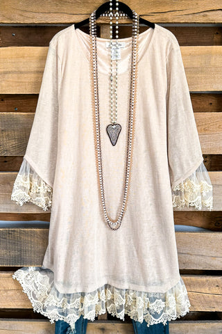 Secret Romance Dress - Taupe