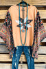 The Stars Aline Oversized Poncho - Terracotta - 100% COTTON