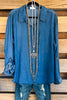 Relaxed As Can Be Top - Chambray - SALE