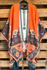 Future Forward Poncho - Orange/Gray