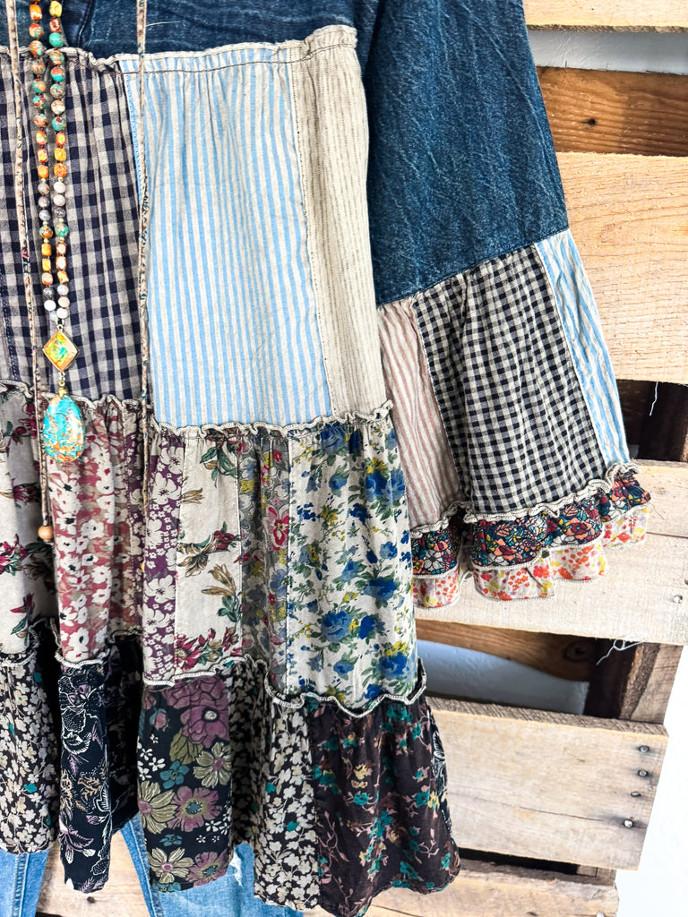 A Day With Friends Blouse - 100% Cotton - Vintage