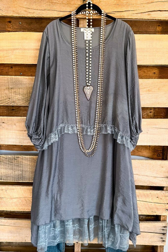 Sweetest Soul Dress - Gray