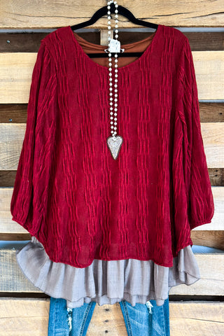 Fill The Sunshine Top - 100% Cotton - Red