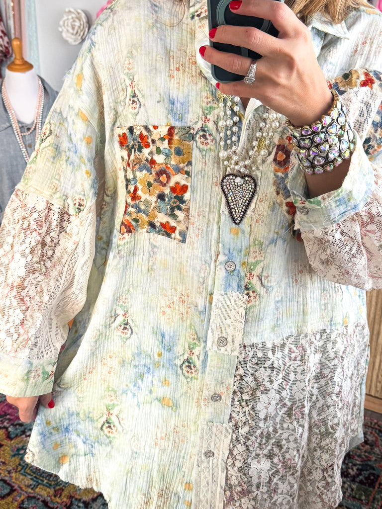 Confidence In Motion Tunic - 100% Cotton - Blue Sage Mist