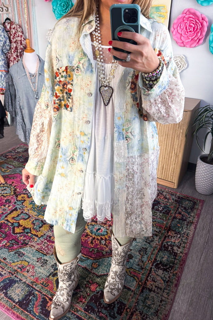 Confidence In Motion Tunic - 100% Cotton - Blue Sage Mist