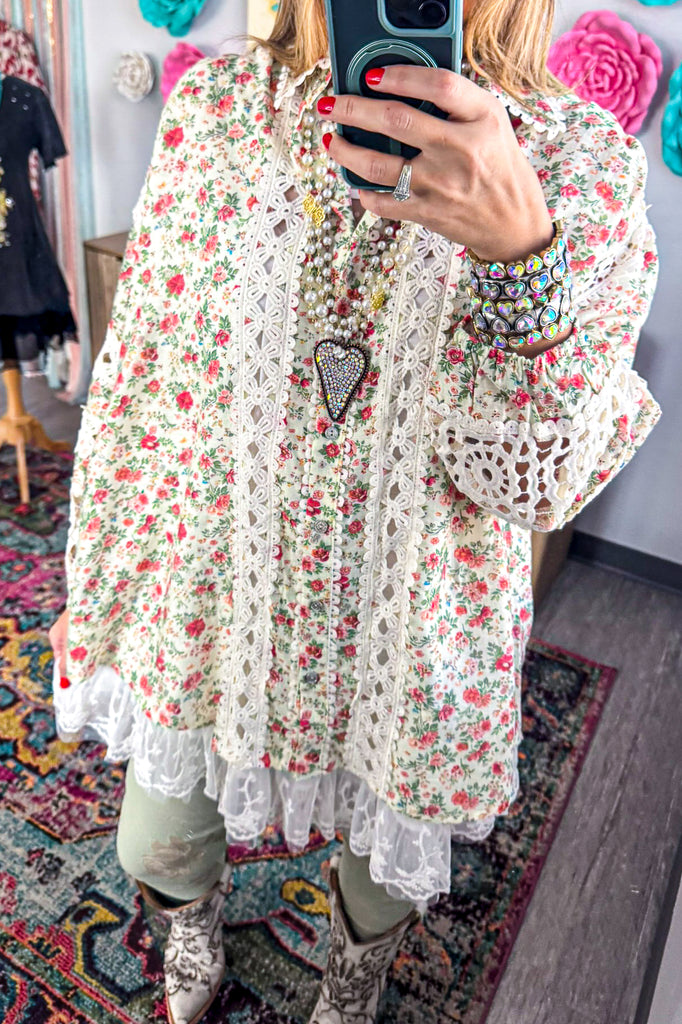 Comes Naturally OVERSIZED Top - Natural