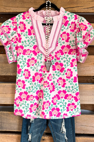 Fill The Sunshine Top - 100% Cotton - Red