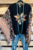 The Stars Aline Oversized  Poncho - Black - 100% COTTON