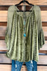 Finding Peace Tunic - Olive - SALE