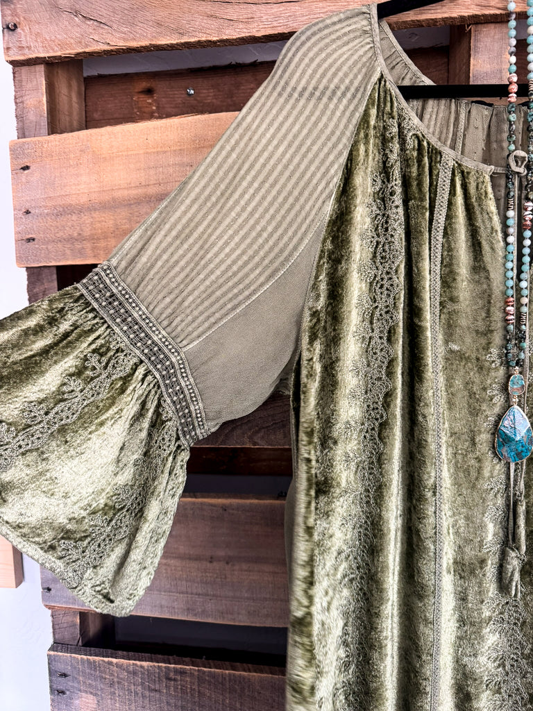 Finding Peace Tunic - Olive - SALE