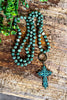 Devotion Cross Necklace - Green