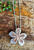 Coastal Calm Flower Necklace - Sliver