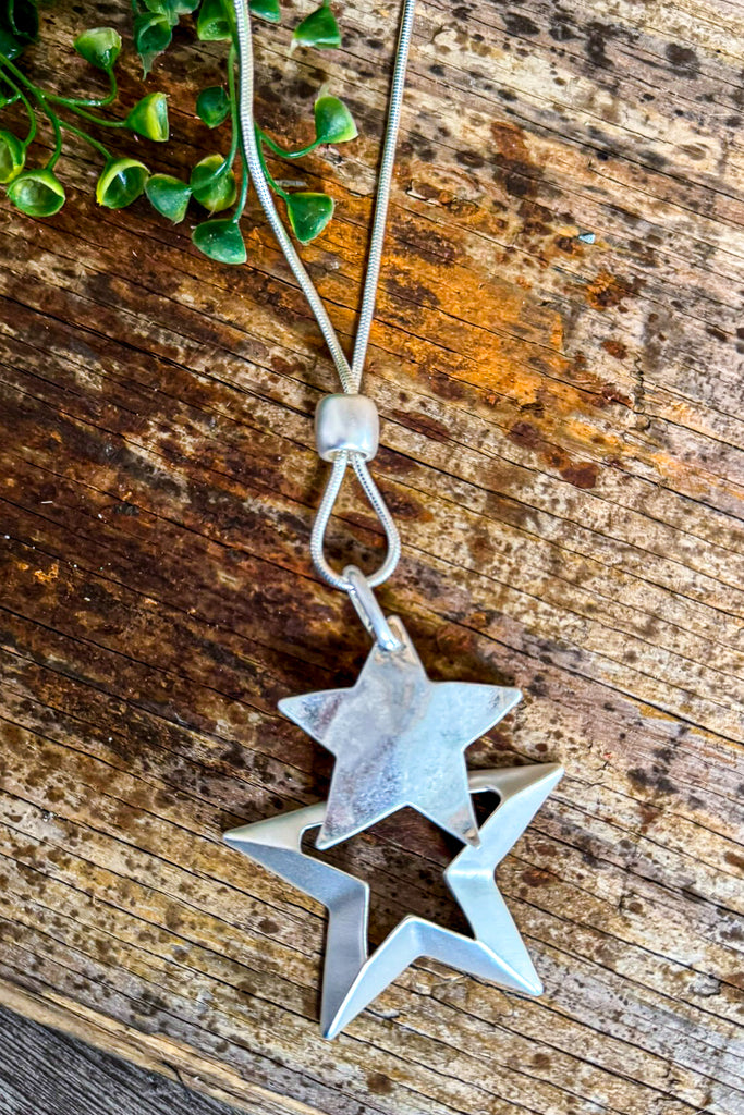 Star Light, Star Bright Necklace - Sliver