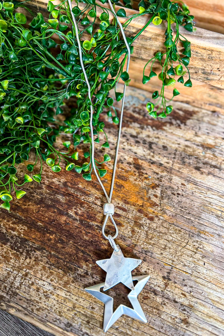Star Light, Star Bright Necklace - Sliver