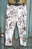 Made in Italy Scrunchy Stretch Floral Jogger Pants – Ultra Comfortable Plus Size - Floral