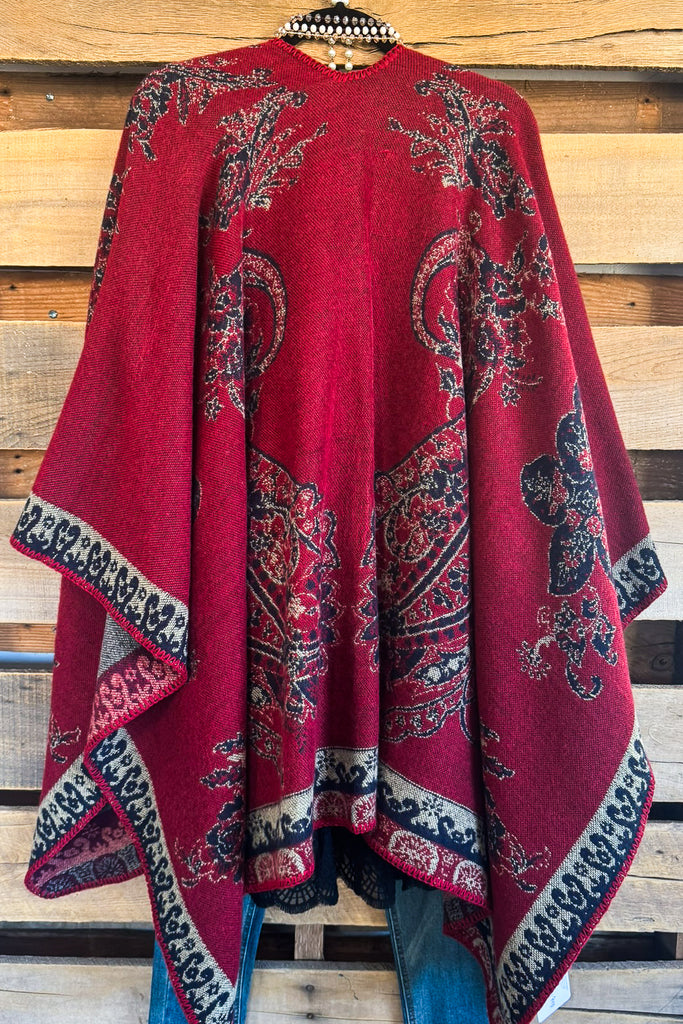 Own The Day Poncho - Red