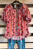 Rushing Falls Blouse - Rust - SALE