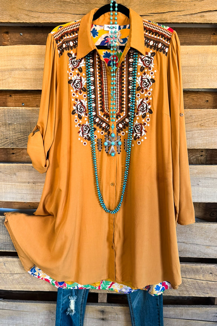 AHB EXCLUSIVE: Beautiful All Around Dress - Mustard - SALE
