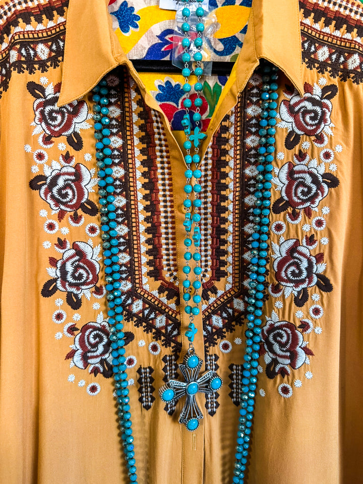 AHB EXCLUSIVE: Beautiful All Around Dress - Mustard - SALE