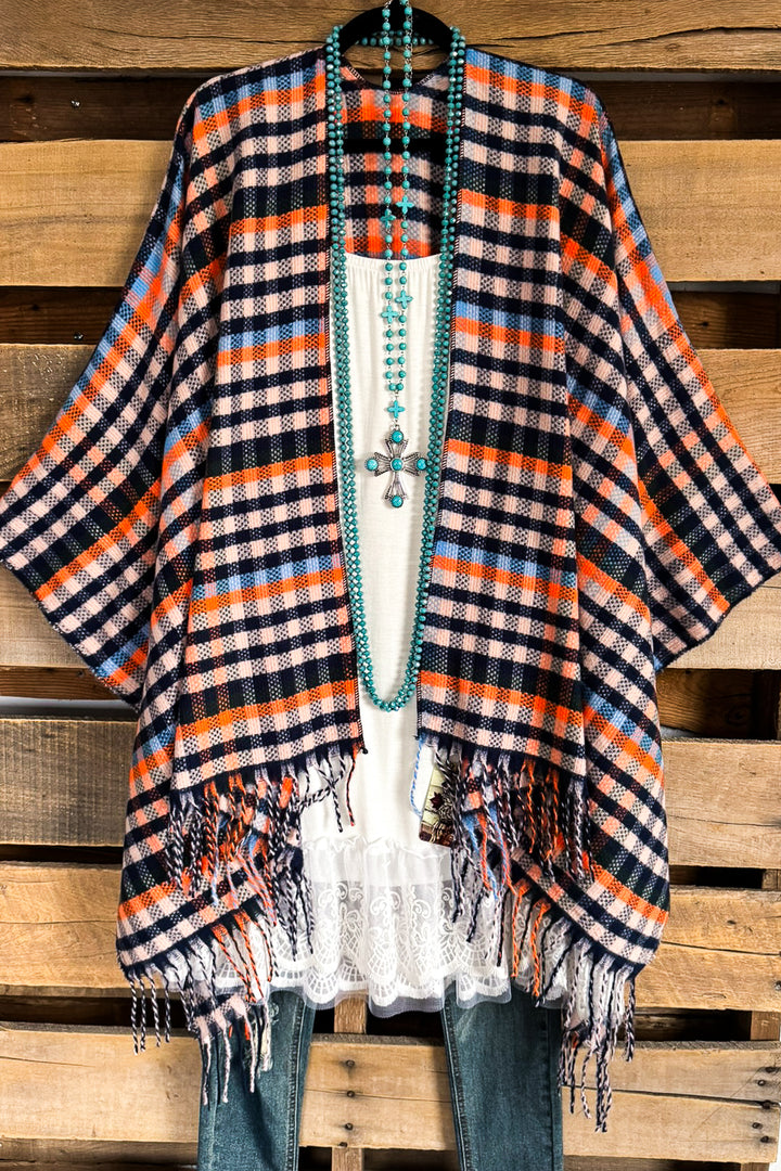 Join The Club Poncho - Blue