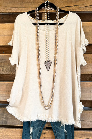 AHB EXCLUSIVE: You'll Be In My Heart Top - Natural (Slip sold separately)